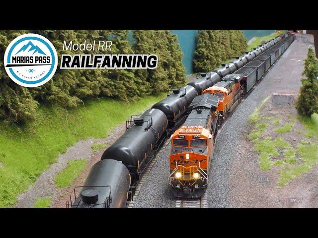 Layout Railfanning: HO Scale Mainline Action!