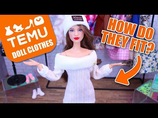 BARBIE DOLL Fashion Haul from TEMU! Barbie Clothes for Barbie Curvy Petit Dolls and Ken -Gift Ideas