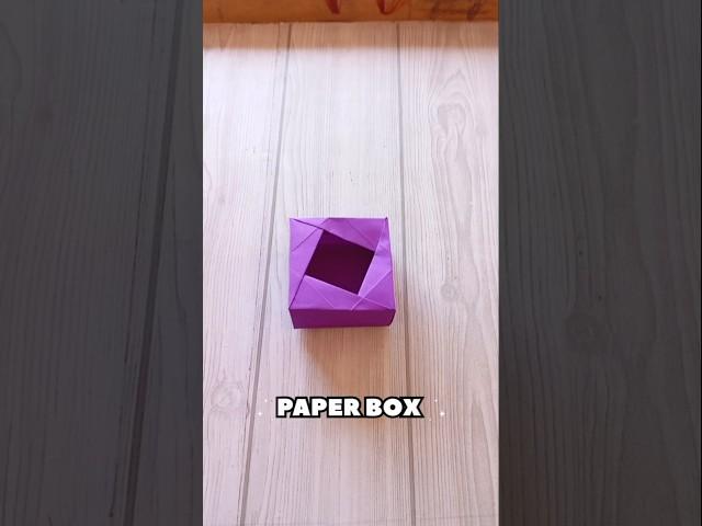 PAPER BOX ORIGAMI TUTORIAL|HOW TO MAKE A PAPER BOX CRAFT STEP BY STEP FOLDING| EASY BOX ORIGAMI|ART