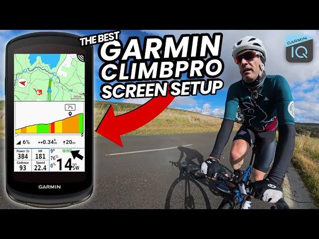 The BEST Garmin ClimbPro Screen Setup using ConnectIQ EDGE MapFields ‍️