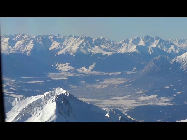 Landing Over Austrian Alps At Innsbruck Bombardier Challenger 604 (Cockpit View)