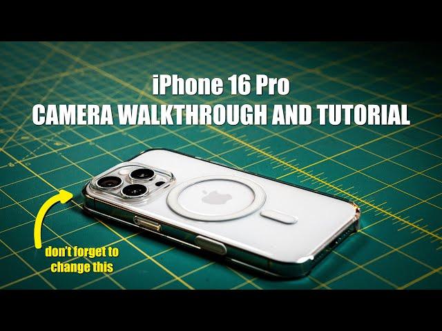 iPhone 16 Pro Camera Settings Tutorial | DETAILED INSTRUCTIONS FOR BEST QUALITY