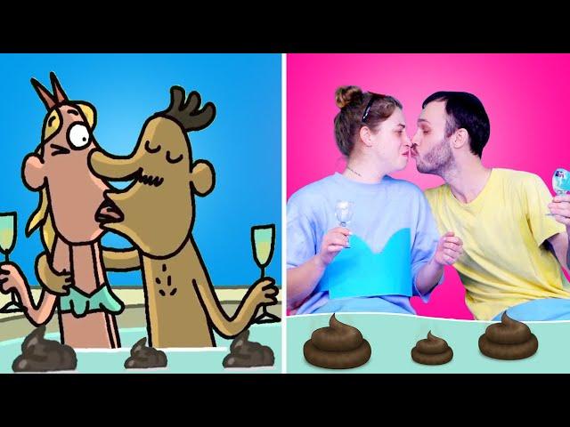 Hot tub Dating & 4 Other Cartoon Box Parody | The BEST of Cartoon Box | Funny Cartoons Parodies