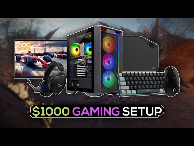 Best PC Gaming Setup Under $1000! - From PC To Accessories!