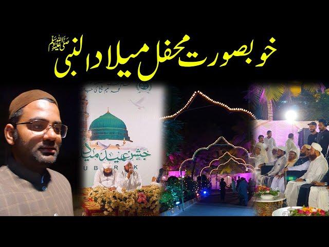 Khubsorat Mehfil-e-Milad  ﷺ  | Saeed Uncle K Sath | Korangi Town Karachi | Sha Faizan Vlog