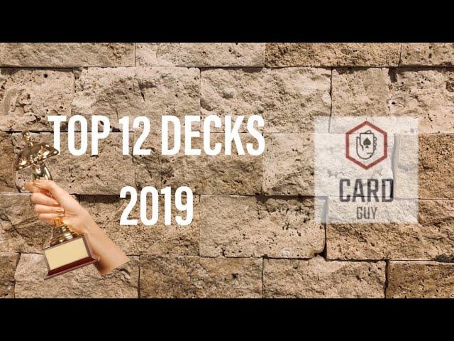 Top 12 Playing Card Decks of 2019 from The Card Guy!