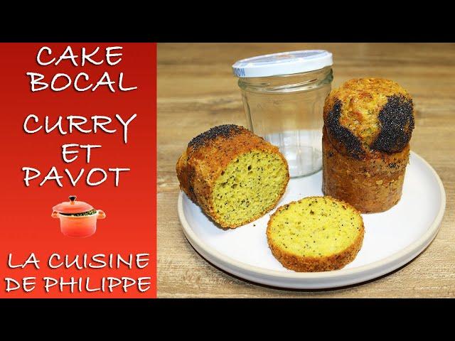 Cake bocal curry et pavot