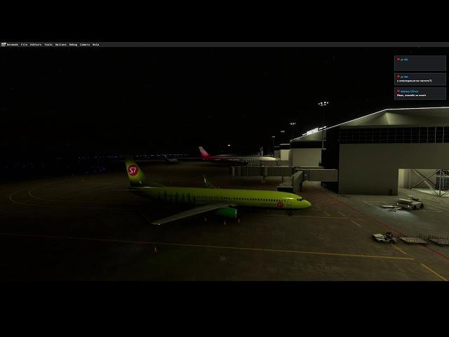 MSFS 2020 PMDG 737-900ER, SBI005, Vatsim, Irkutsk(UIII) - Krasnoyarsk(UNKL)