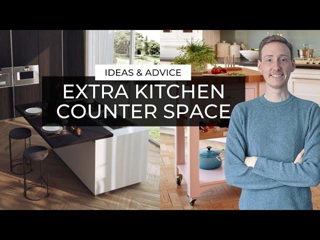 10+ Ways To Create Extra Counter Space In Your Kitchen