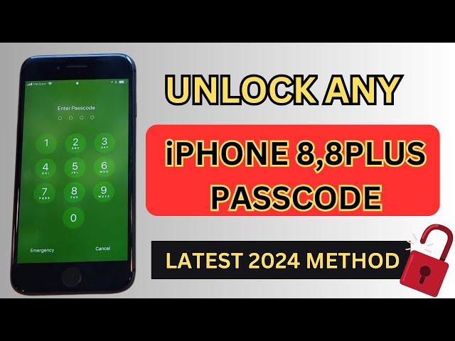 Unlock Any iPhone 8,8 Plus iPhone Screen Passcode If Forgot Without Any PC Or MacBook 2024