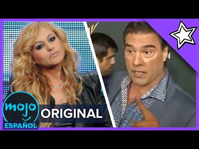 ¡Top 10 ENFRENTAMIENTOS de Famosos Latinos vs La Prensa!