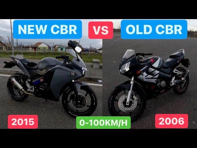 HONDA CBR 125R 2015 VS CBR 125R 2006 - NEW CBR VS OLD CBR - 0-100KM/H