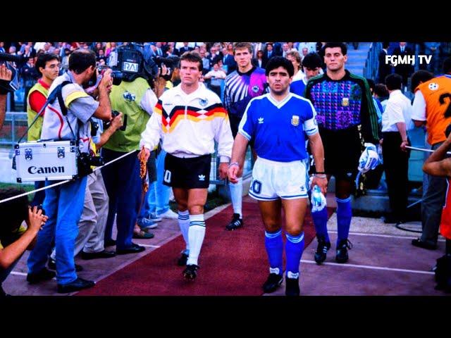 Matthaus and Klinsmann Destroyed Maradona in1990 World Cup Final