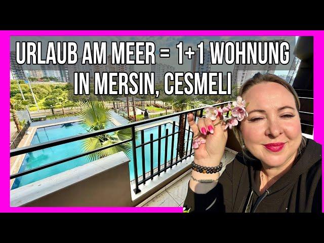 Wohnung am Meer in der Türkei ️ 1+1 mit großer Terrasse in Mersin, Cesmeli