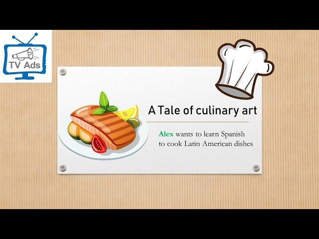 Ads for ITALKI (Alex Wants to learn Spanish to cook Latin American Dishes)