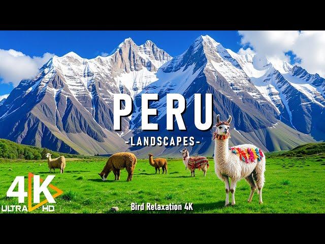 Peru 4K UHD - Explore Machu Picchu, Sacred Valleys, and Majestic Andes Mountain - Calming Music