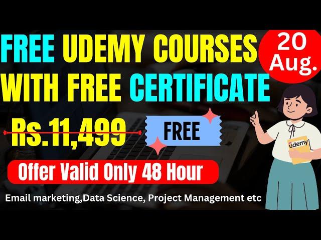 UDEMY Free Certificate Courses in 2024| Learn New Skills | Free Udemy Coupon For Students|#udemyfree