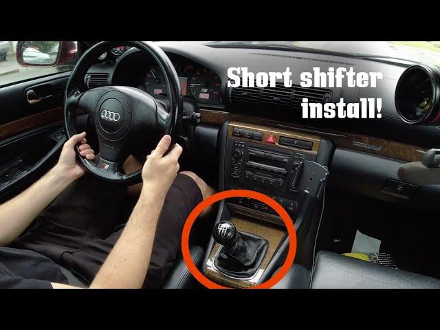 JHM Short Shifter On My B5 S4 - Completely Changed The Car!!!