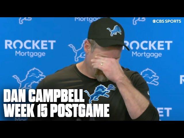 Dan Campbell speaks following Detroit's Week 15 loss to Buffalo: 'it wasn't good enough today'