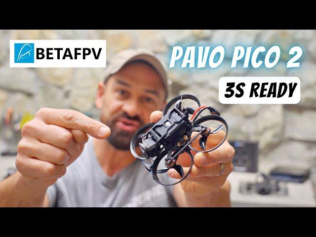 3s Pavo Pico version/batch 2 with DJI O3 + crossfire: set up for 2s & 3s batteries