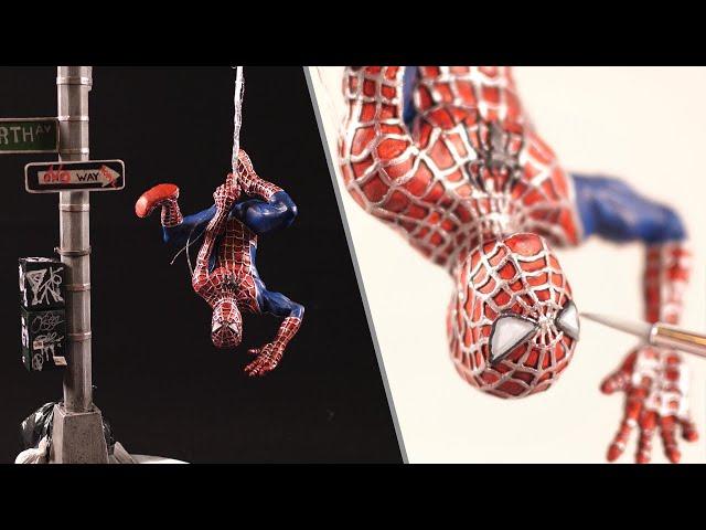 Sculpting a Hanging Spiderman / No Way Home [Raimi Trilogy Suit]