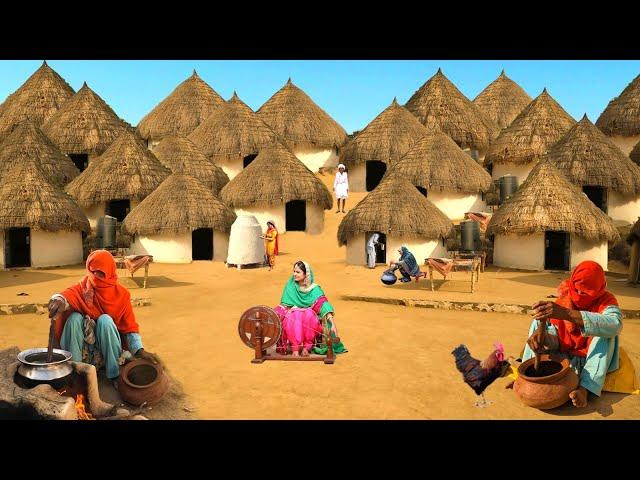 Very Unique Woman Village Life Pakistan | Desert Women Morning Routine | Culture of Pakistan