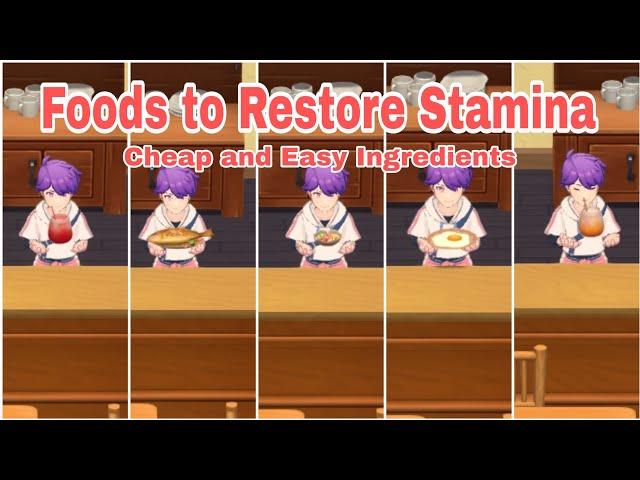 Food to Restore Stamina /Energy (cheap and easy ingredients) | Harvest Moon : Home Sweet Home