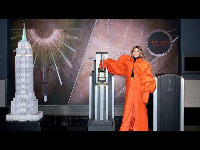 Heidi Klum Lights Up The Empire State Building For Halloween