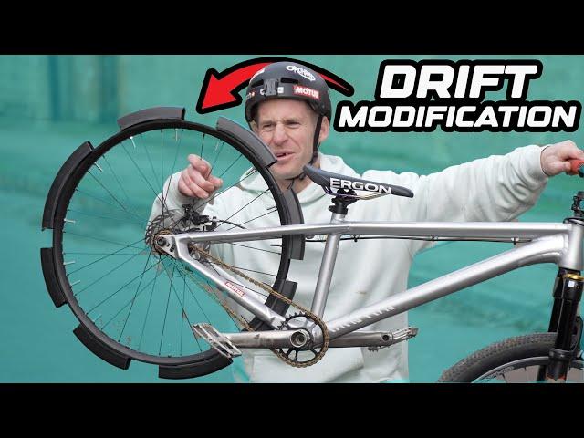 THIS MTB MODIFICATION FAILED AND GOT BETTER - EPIC DRIFT WHEEL!