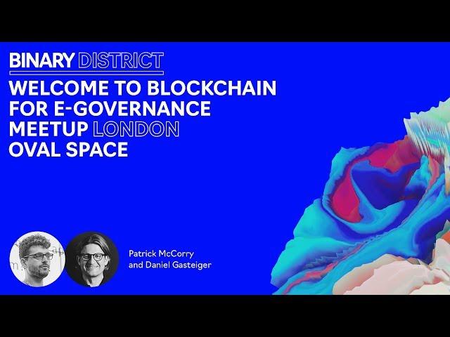 Blockchain for E-Governance livestream