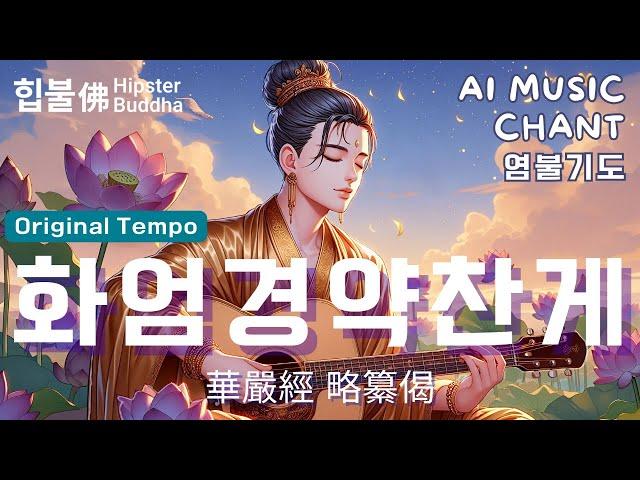 𝙈𝙪𝙨𝙞𝙘 | 화엄경약찬게(華嚴經 略纂偈) Original Tempo | 대방광불화엄경 비로자나불힙불佛 Hipster Buddha #aimusic #불교음악 #불경음악