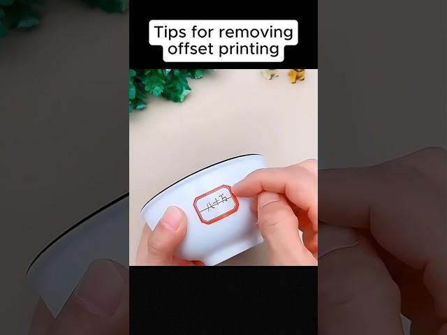tips for removing offset printing#5minutecrafts