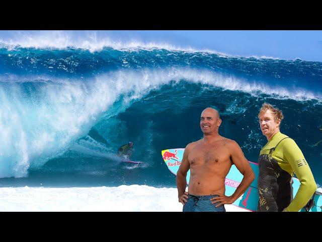 SURFING PIPELINE WITH KELLY SLATER!