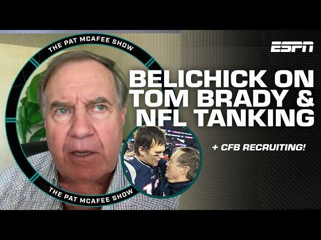 Bill Belichick talks Tom Brady meetings, NFL tanking, UNC recruitment & more! | The Pat McAfee Show