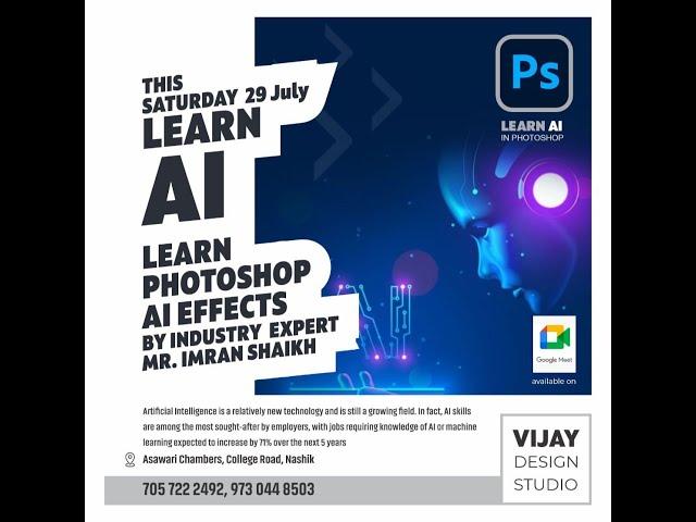 Learning of Artificial Intelligence (AI) with Vijay design studio
