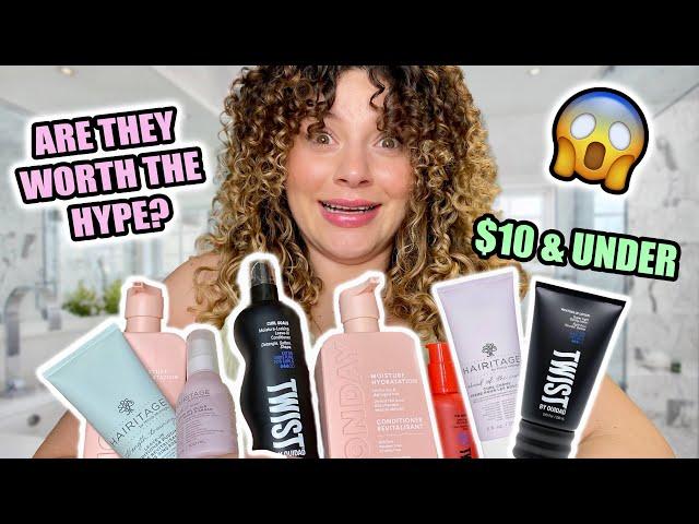 TESTING NEW AFFORDABLE CURLY HAIR PRODUCTS | Twist by Ouidad vs Hairitage & Monday Haircare