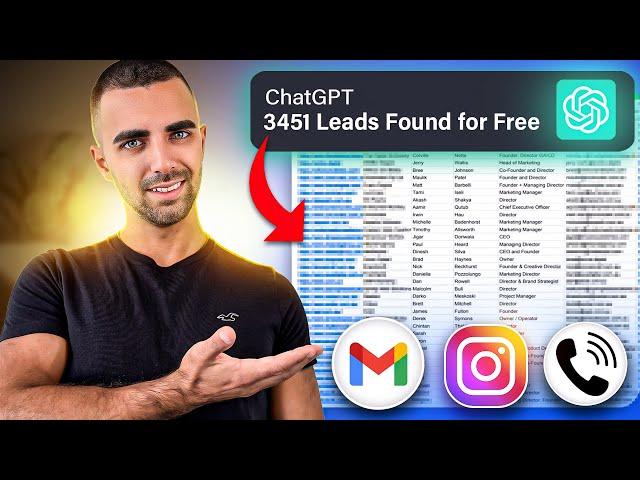 How To Get Unlimited Leads With ChatGPT - FAST & FREE