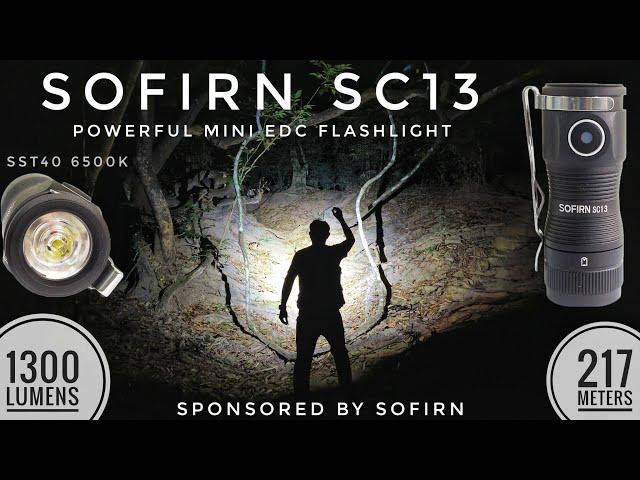 Sofirn SC13 - Powerful Mini EDC Flashlight, 1300 lumens, 217 meters
