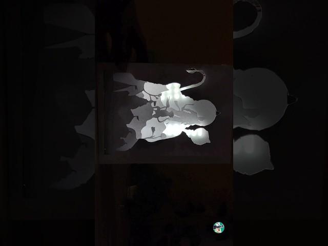 Hanuman ji layered light box   #hanuman #niroyadavartcraft #shorts #crafts