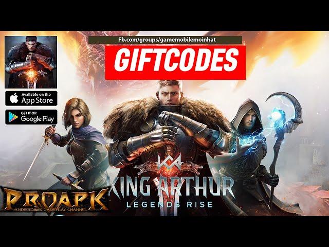 King Arthur: Legends Rise Gameplay Android / iOS / PC + Gift Codes 