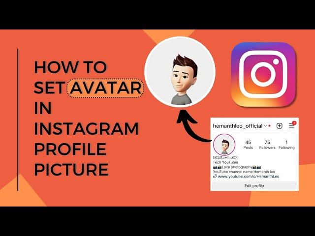 How to set Avatar in Profile Picture in Instagram  | In Telugu