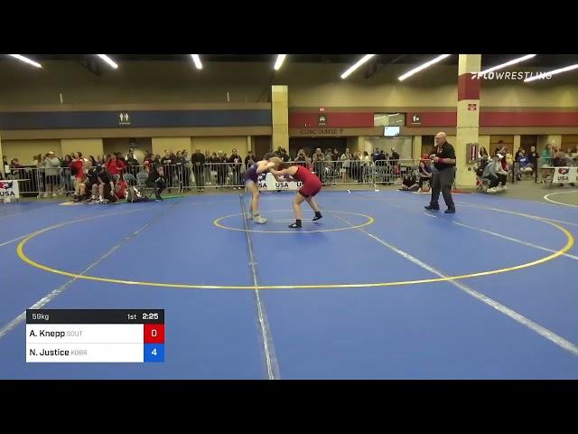 59 Kg Round Of 32 - Angelina Knepp, South Carolina Vs Nonnie Justice, Kobra Kai Training 116e