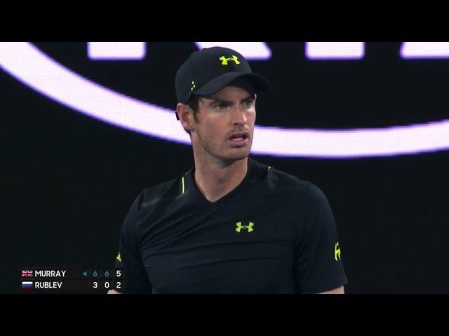 A strange crowd calls Murray serve OUT as Linesman | AusOpen 2017