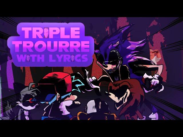 Triple Trouble WITH LYRICS | Sonic.exe mod Cover | ft CryptidCalico, Supergoku31, & Juno Songs