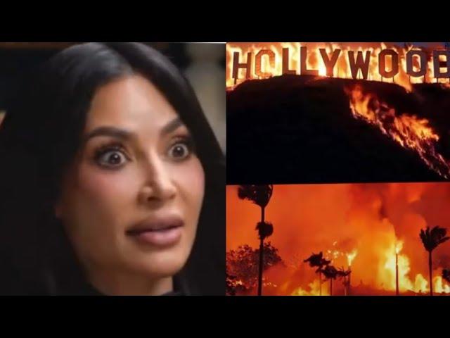 Kim Kardashian Reacts to Losing Her House in California Wildfires while Sleeping with Diddy