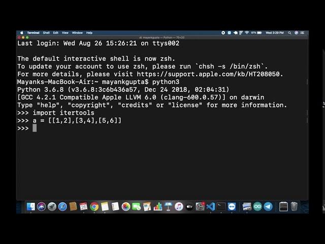 Convert nested list to flattened list in Python | 2D array to 1D array | Itertools | Code House