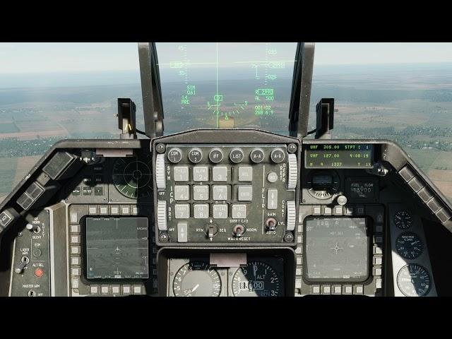 DCS F-16C Viper. Согласование линии визирования подвесного контейнера и ракет Маверик