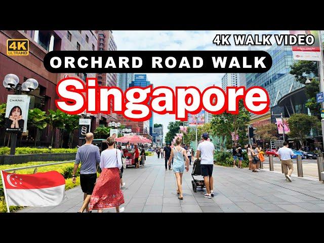 [4K HDR] Singapore Orchard Road Walking Tour | The Shocking Skyscraper City