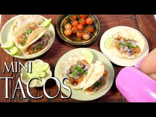 How To Mini Mexican Taco Tutorial // DIY Miniature Food www.sugarcharmshop.dk