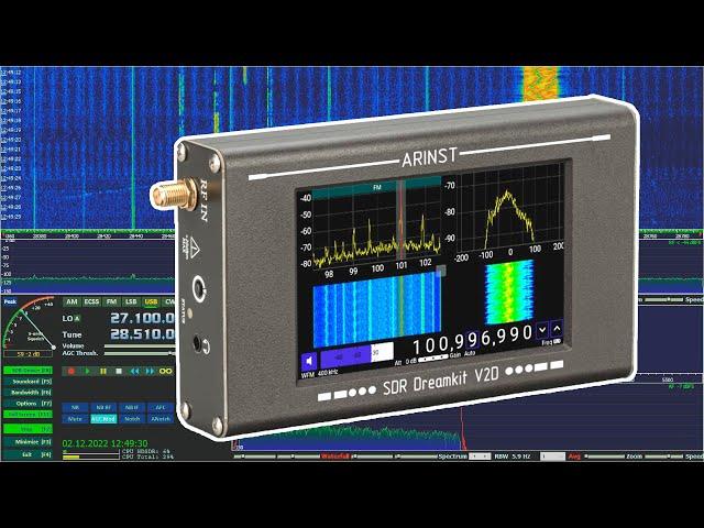 SDR Dreamkit V2D как приставка к ПК. HDSDR и SDRSharp